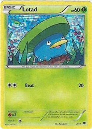 Lotad - 2/12/012  - Holofoil McDonalds Promos 2015 - Promo