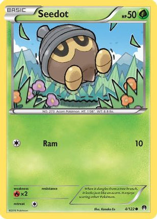 Seedot 004/122  - Reverse Holofoil XY  BREAKpoint - Common