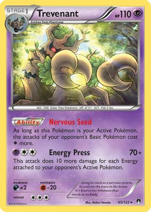 Trevenant 065/122  - Reverse Holofoil XY  BREAKpoint - Rare