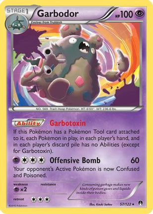 Garbodor 057/122  - Reverse Holofoil XY  BREAKpoint - Holo Rare