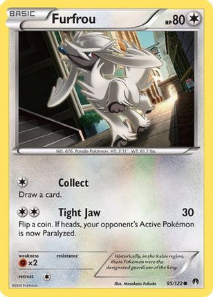 Furfrou 095/122  - Reverse Holofoil XY  BREAKpoint - Common