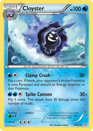 Cloyster/83  - Reverse Holofoil Generations - Uncommon