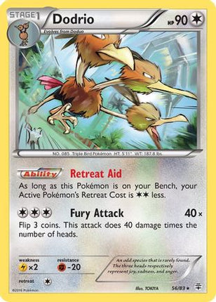 Dodrio/83  - Reverse Holofoil Generations - Rare