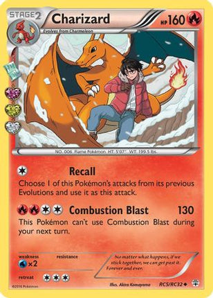 Charizard RC5/RC32  - Holofoil Generations Radiant Collection - Uncommon