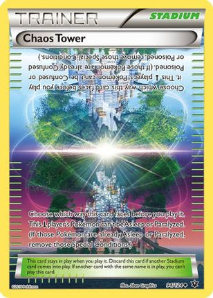 Chaos Tower 094/124  - Reverse Holofoil XY  Fates Collide - Uncommon