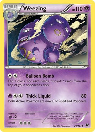 Weezing 028/124  XY  Fates Collide - Uncommon