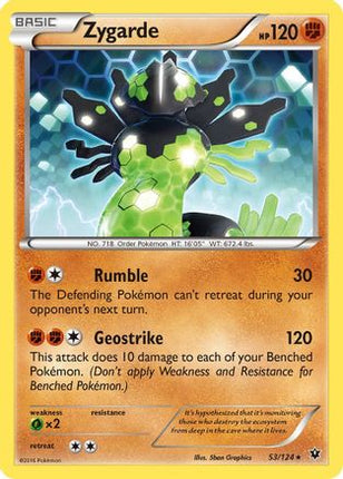 Zygarde (53)/124  - Reverse Holofoil XY  Fates Collide - Rare