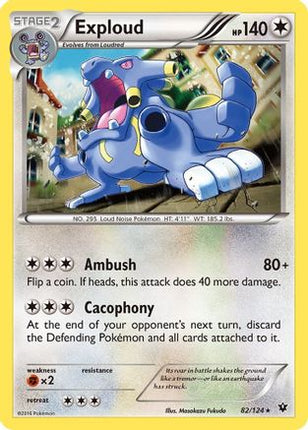 Exploud/124  XY  Fates Collide - Rare