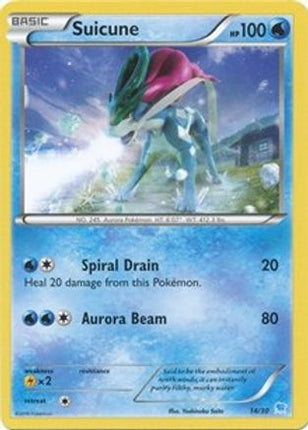 Suicune (14 - Non-Holo)/30  XY Trainer Kit Pikachu Libre & Suicune - Common