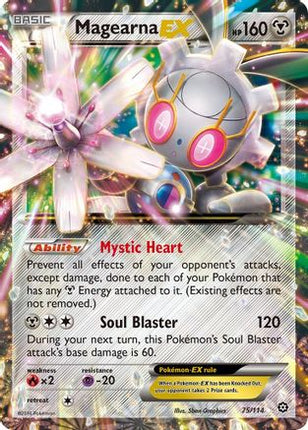 Magearna EX 075/114  - Holofoil XY  Steam Siege - Ultra Rare