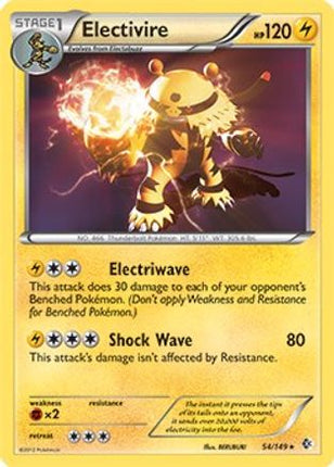 Electivire - 54/149 (BW Boundaries Crossed)/149  Deck Exclusives - Rare