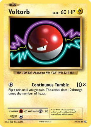 Voltorb 039/108  - Reverse Holofoil XY  Evolutions - Common