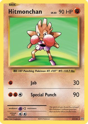 Hitmonchan 062/108  - Reverse Holofoil XY  Evolutions - Holo Rare