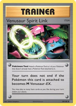 Venusaur Spirit Link 089/108  - Reverse Holofoil XY  Evolutions - Uncommon