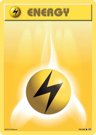 Lightning Energy 094/108  - Reverse Holofoil XY  Evolutions - Common