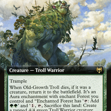 Old-Growth Troll (KHM-365) - Kaldheim: (Extended Art)