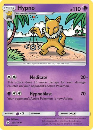Hypno 060/149  SM Base Set - Uncommon