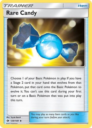 Rare Candy 129/149  - Reverse Holofoil SM Base Set - Uncommon