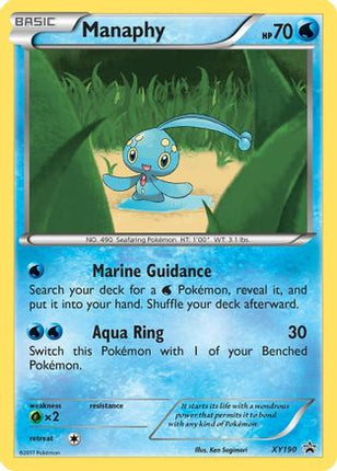 Manaphy XY190/211  - Holofoil XY Promos - Promo
