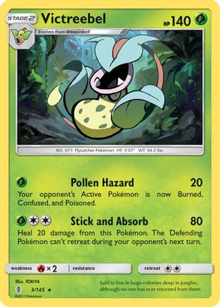 Victreebel 003/145  SM  Guardians Rising - Rare