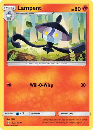 Lampent 012/145  SM  Guardians Rising - Uncommon