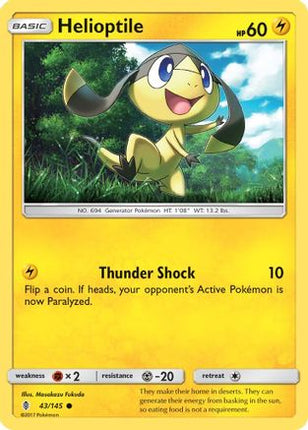Helioptile/145  SM  Guardians Rising - Common