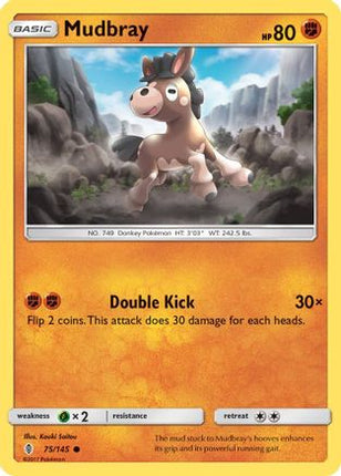 Mudbray/145  - Reverse Holofoil SM  Guardians Rising - Common