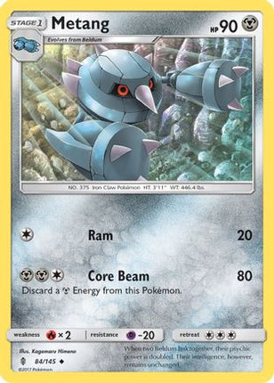 Metang/145  - Reverse Holofoil SM  Guardians Rising - Uncommon