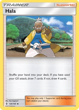 Hala 126/145  - Reverse Holofoil SM  Guardians Rising - Uncommon