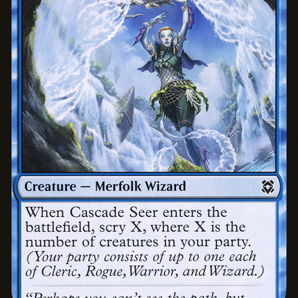 Cascade Seer (ZNR-048) - Zendikar Rising Foil