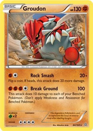 Groudon 084/160  - Holofoil Deck Exclusives - Holo Rare