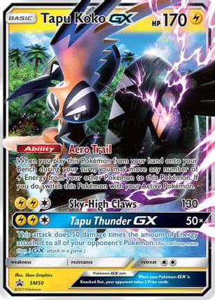 Tapu Koko GX SM50/248  - Holofoil SM Promos - Promo