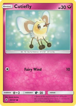 Cutiefly 095/147  SM  Burning Shadows - Common
