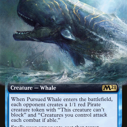 Pursued Whale (M21-351) - Core Set 2021: (Extended Art) Foil