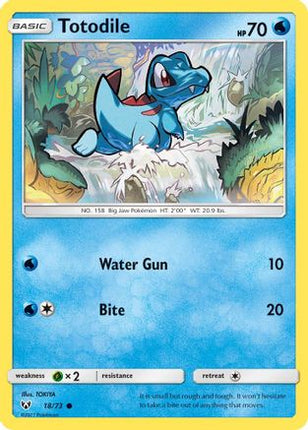Totodile 018/73  Shining Legends - Common