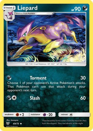 Liepard 049/73  Shining Legends - Uncommon