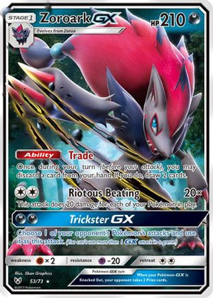 Zoroark GX 053/73  - Holofoil Shining Legends - Ultra Rare