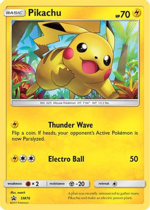 Pikachu SM76/248  - Holofoil SM Promos - Promo