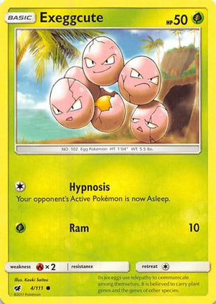 Exeggcute 004/111  SM  Crimson Invasion - Common