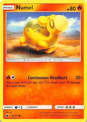Numel 013/111  SM  Crimson Invasion - Common