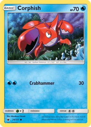 Corphish 024/111  SM  Crimson Invasion - Common