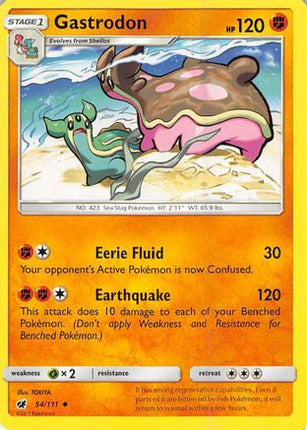 Gastrodon 054/111  SM  Crimson Invasion - Uncommon