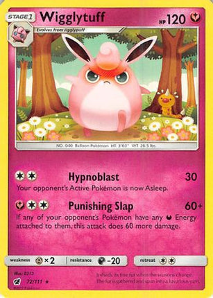 Wigglytuff 072/111  SM  Crimson Invasion - Rare