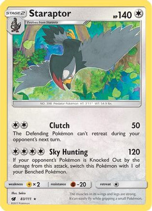 Staraptor/111  SM  Crimson Invasion - Rare