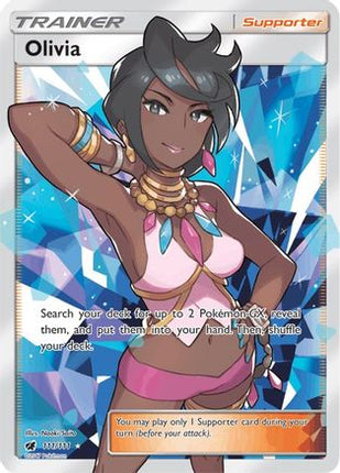 Olivia (Full Art) 111/111  - Holofoil SM  Crimson Invasion - Ultra Rare