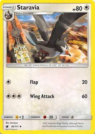 Staravia/111  SM  Crimson Invasion - Uncommon