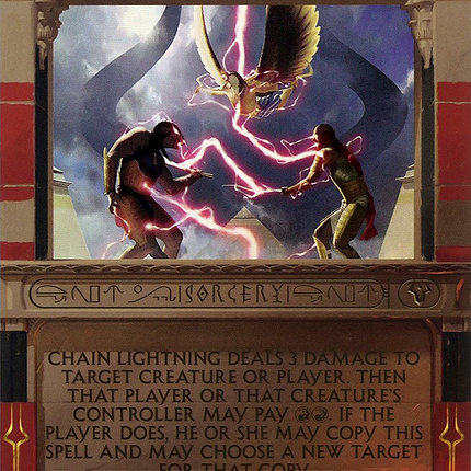 Chain Lightning (MPS2-026) - Amonkhet Invocations (Borderless) Foil