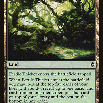 Fertile Thicket (BFZ-237) - Battle for Zendikar Foil