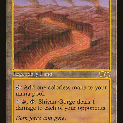 Shivan Gorge (USG-326) - Urza's Saga