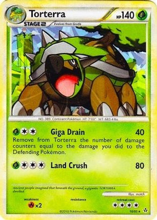 Torterra - 10/95 (Cracked Ice Holo)/095  - Holofoil League & Championship Cards - Promo